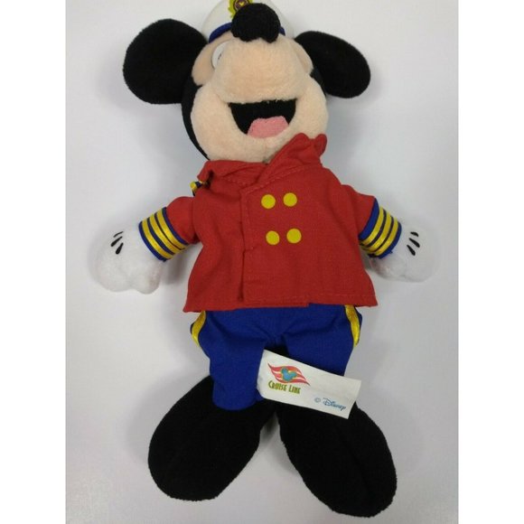 Disney Cruise Line 9" Captain Mickey Mouse + Disney Parks 10" Pluto Plushie Set - Picture 8 of 12
